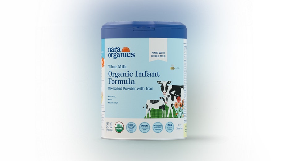 Nara Organics Whole Milk Organic Infant Formula container