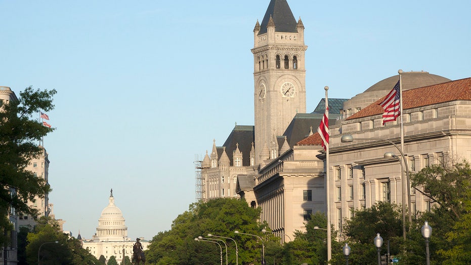 The Old Post Office Building with the Capitol in the background
