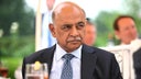 IBM CEO Arvind Krishna attends White House Rose Garden event.