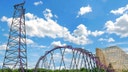 A view of the Bakunawa coaster at Six Flags