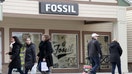 CENTRAL VALLEY, NY - NOVEMBER 17: People walk past the Fossil store at the Woodbury Common Premium Outlets shopping mall on November 17, 2019 in Central Valley, New York. - Fox Business News