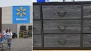 A split image shows a Walmart store exterior and the recalled EnHomee 9-Drawer Fabric Dresser. Federal regulators recalled more than 16,800 of the dressers sold on Walmart.com after determining they violate mandatory federal safety standards for clothing storage units. - Fox Business News