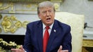 President Donald Trump gestures as he participates in a bilateral meeting with Iraqi Prime Minister Ali al-Zaidi (not pictured) in the Oval Office at the White House in Washington, D.C. - Fox Business News