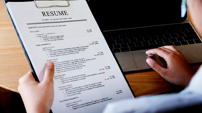 Resume being reviewed by hiring manager.