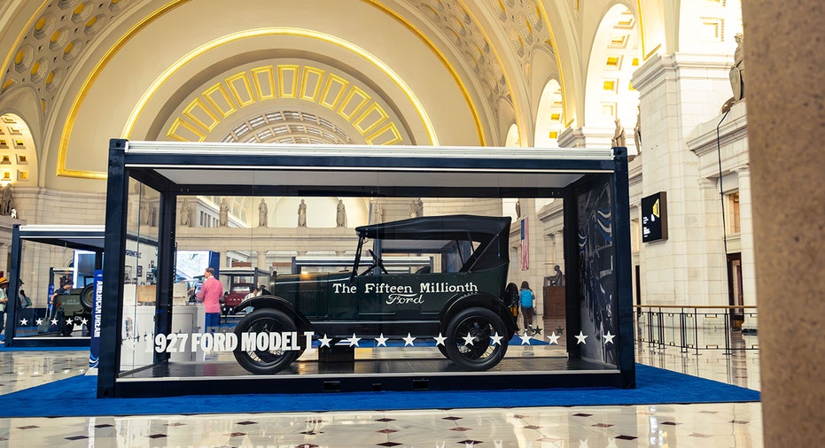 A 1927 Ford Model T is displayed as part of Ford’s