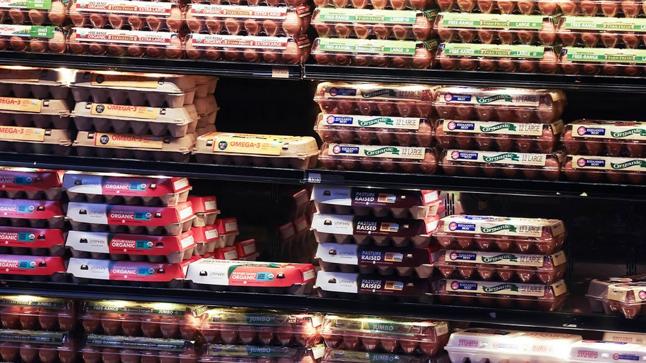 egg display grocery store