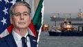 U.S. Treasury Secretary Scott Bessent, left, is seen during a press conference at the Treasury Department in Washington, D.C., on Monday, Aug. 24, 2026, as he announced a new set of sanctions against Iran. On the right, ships are anchored in the Strait of Hormuz on Aug. 10, 2026 off the coast of Bandar Abbas, Iran. (Mehmet Eser/Anadolu via Getty Images) - Fox News