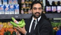 New York City Mayor Zohran Mamdani holds up bananas as he speaks at a food distribution center on July 27, 2026 in the Brooklyn borough of New York City. - Fox News