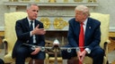 Donald Trump and Mark Carney