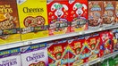Miami Beach, Florida, Bay Supermarket breakfast cereal aisle, Cheerios, Trix, Lucky Charms, Cocoa Krispies, Frosted Flakes. - Fox Business News