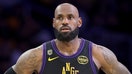 LeBron James (23) of the Los Angeles Lakers looks on against the Oklahoma City Thunder in Game 4 of the second round of the NBA Western Conference playoffs at Crypto.com Arena in Los Angeles, California, on May 11, 2026. - Fox Business News
