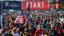 BROOKLYN, NEW YORK CITY, NEW YORK, UNITED STATES - 2016/09/25: The 15th annual Stephen Sillers Tunnel to Towers 5k Walk/Run commemorates FDNY member Stephen Sillers run through the Brooklyn Battery Tunnel on Sept 11 to render aid to victims of the attack at the cost of his own life. This year's run saw a record number of participants, including runners from Seaside, New Jersey whose event had been disrupted by the explosion of a bomb. - Fox Business News