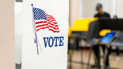 A voting booth as a voter casts their ballot at a polling location inside Echo Park Branch Library during a primary election in Los Angeles, California, US, on Tuesday, June 2, 2026. - Fox Business News