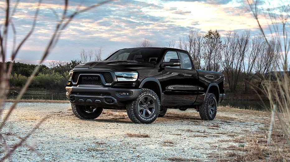 A 2019 Ram 1500 Rebel Black Edition pickup truck.