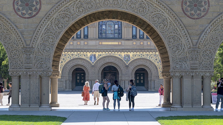 Students on the campus of Stanford University