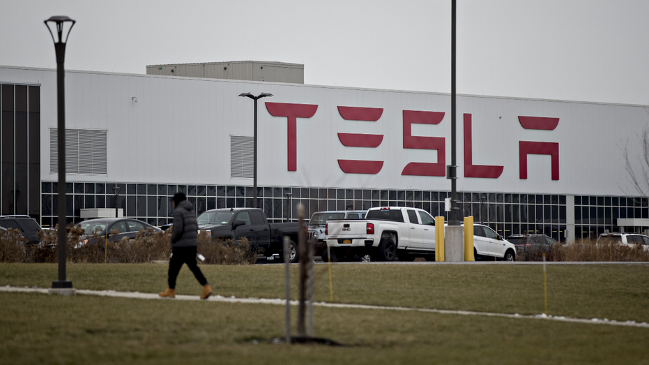Tesla solar panel factory in Buffalo, New York.