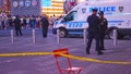 New York Police Department (NYPD) officers investigate the scene after police reportedly shot and wounded a knife-wielding woman accused of stabbing two people near West 42nd Street and Seventh Avenue in Times Square, Manhattan, New York, United States, on August 31, 2026. According to law enforcement sources, the woman allegedly stabbed a man and a woman at West 42nd Street and Seventh Avenue, in the area known as the Crossroads of the World, just before 4:30 p.m. before NYPD officers shot and wounded her. The suspect and both stabbing victims were hospitalized in critical condition. Several knives were recovered at the scene. The NYPD investigation remains ongoing and active at this time. - Fox News