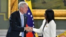 Delcy Rodriguez, Venezuela's acting president, right, shakes hands with Chris Wright, US energy secretary, during a meeting at Miraflores Palace in Caracas, Venezuela, on Wednesday, Sept. 2, 2026. With private companies on the cusp of signing a series of deals that will put Venezuela on pace to rapidly expand its crude output, Secretary Wright said that China won't have any debt claims to the revenue from new production. - Fox Business News