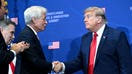 President Donald Trump shakes hands with JPMorgan Chase CEO Jamie Dimon during the Pennsylvania Defense and Innovation Summit at the US Army War College in Carlisle, Pennsylvania, on July 15, 2026. - Fox Business News