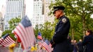 A New York Police Department (NYPD) officer pays his respects next to the reflecting pools at the 9/11 Memorial, on the day of a ceremony marking the 25th anniversary of the Sept. 11, 2001 attacks on the World Trade Center, in New York City, on Sept. 11, 2026. 

 - Fox Business News
