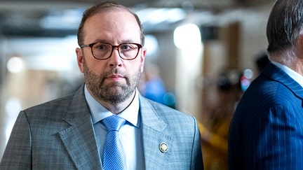 Rep. Jason Smith, R-Mo., left, arrives for the House Republican Conference caucus meeting in the U.S. Capitol on Tuesday, Sept. 1, 2026.  - Fox Business News