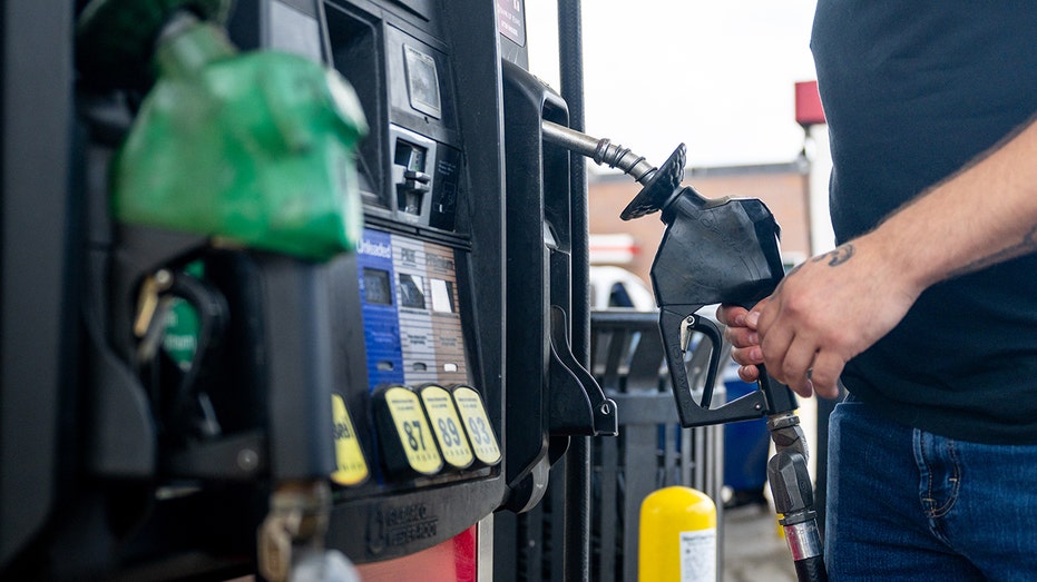 Person pumps gas in Texas