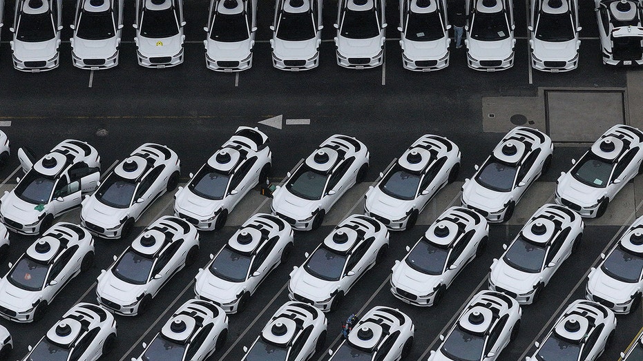 Waymo cars are seen