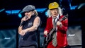 AC/DC singer Brian Johnson and AC/DC guitarist Angus Young are seen during a concert at the Estadio Wanda Metropolitano on July 12, 2025, in Madrid. - Fox News