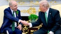 President Donald Trump shakes hands with Irish Taoiseach (Prime Minister) Micheal Martin at the White House in Washington, D.C., on March 17, 2026. - Fox News
