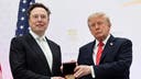 Elon Musk and President Donald Trump