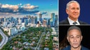 Miami skyline, Ken Griffin and Moishe Mana