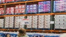 Diapers on shelves during the grand opening of a Costco Wholesale store in Kyle, Texas, US, on Thursday, March 30, 2023.  - Fox Business News