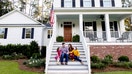 A family sits outside their home. - Fox Business News