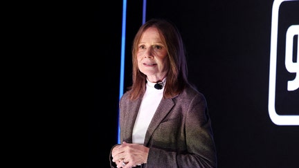 CEO and Chair of General Motors Mary Barra delivers a speech during the brand's annual technology event in New York on October 21, 2026.  - Fox Business News