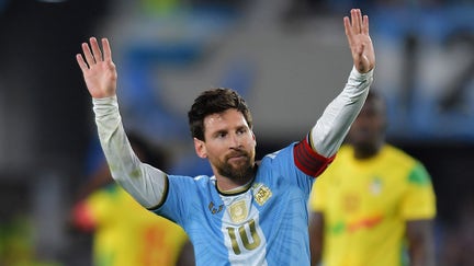 Lionel Messi of Argentina celebrates scoring his team's third goal during the International Friendly match between Argentina and Benin at Estadio Monumental Antonio V. Liberti on October 06, 2026 in Buenos Aires, Argentina. Lionel Messi is making his final appearance for Argentina following his announcement of international retirement on 31 August. - Fox Business News