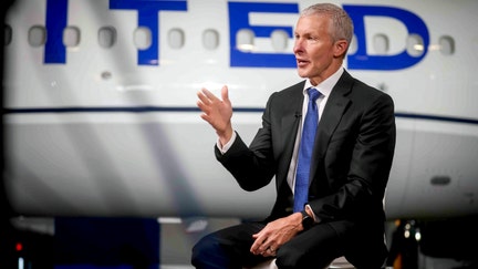 Scott Kirby, chief executive officer at United Airlines Holdings Inc., during a Bloomberg Television interview at Newark Liberty International Airport (EWR) in Newark, New Jersey, on Aug. 25, 2026. - Fox Business News