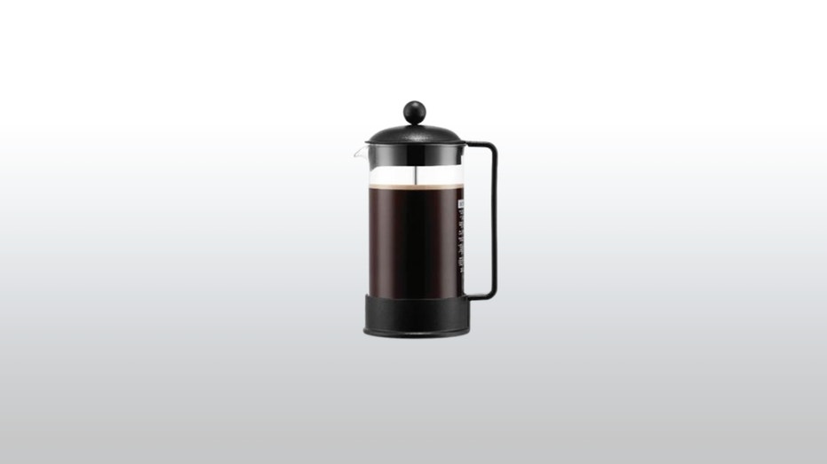 Bodum French press coffee maker.
