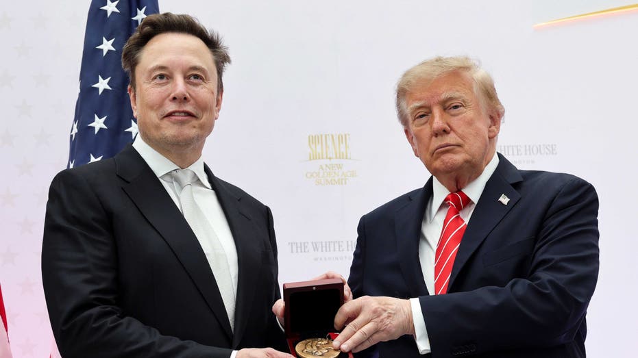 Elon Musk and President Donald Trump