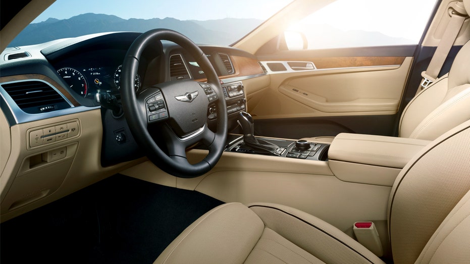 Dashboard of a 2017 Genesis G80.