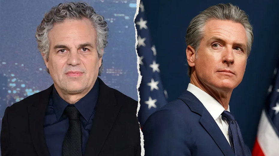Mark Ruffalo and California Gov. Gavin Newsom