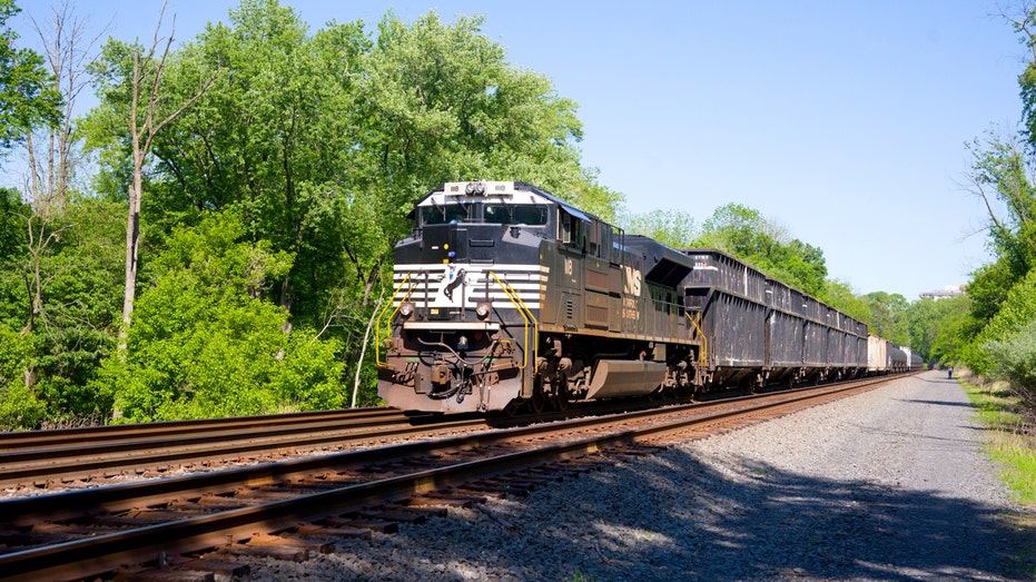 A Norfolk Southern locomotive.