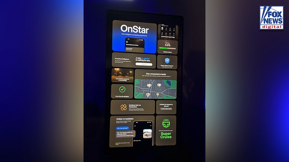 General Motors displays features planned for its OnStar platform