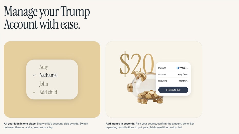 A graphic of setting up Trump Accounts
