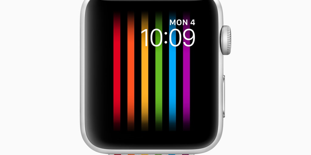 trans flag apple watch band