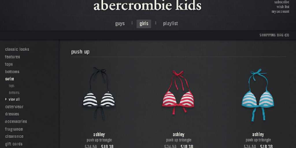 abercrombie kids bathing suits