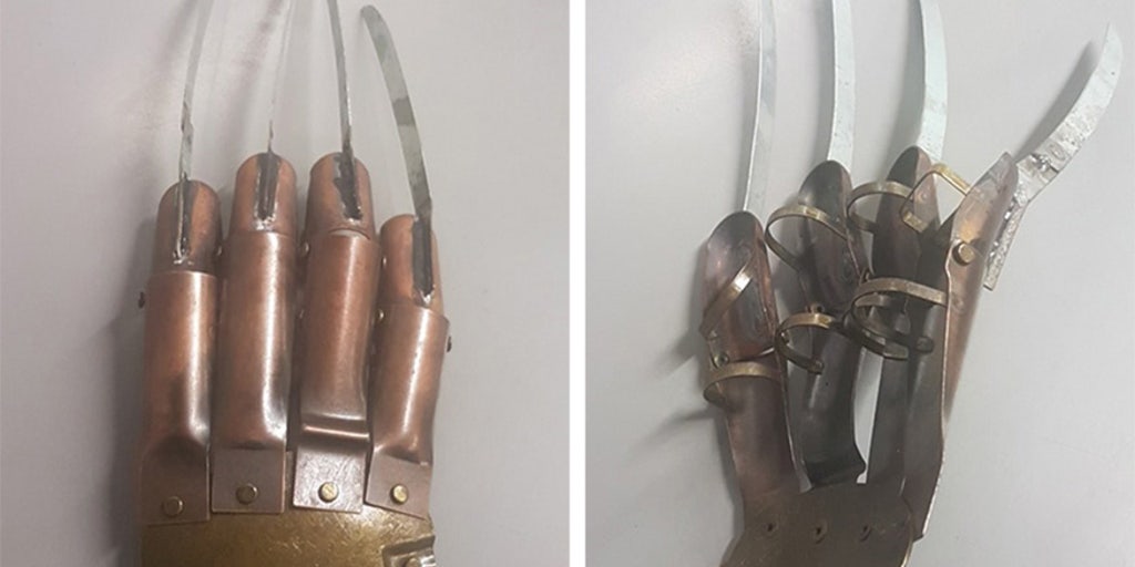 Freddy Krueger-style knife glove among weapons seized in police raid -  Wales Online