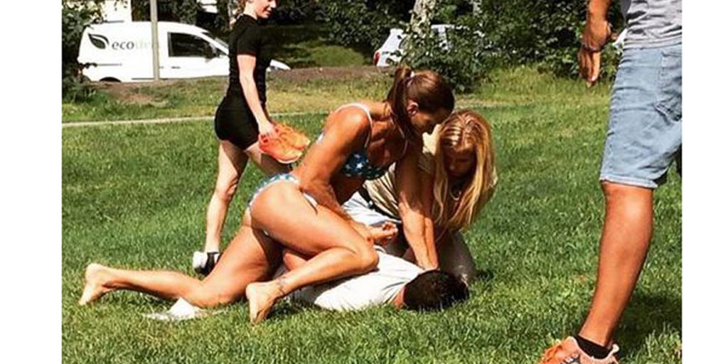 Bikini-clad Swedish cop makes arrest while sunbathing