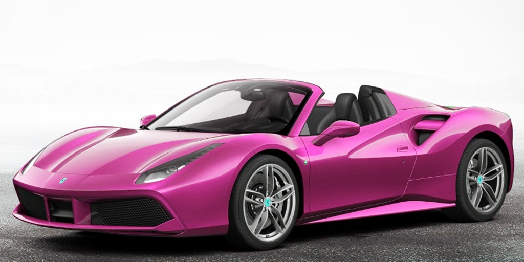 pink ferrari toy car