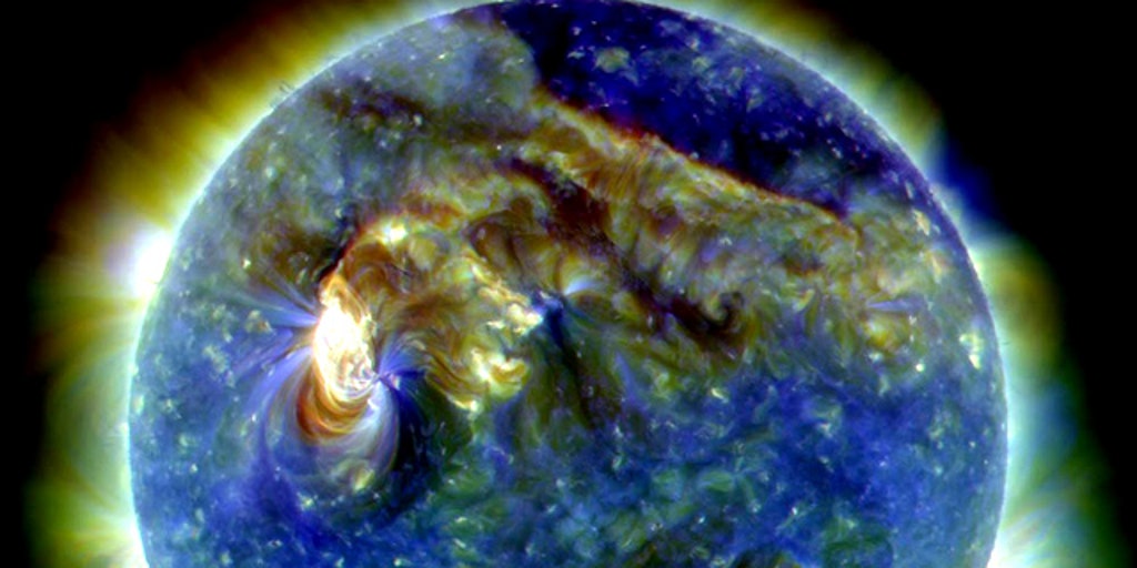 Какая самая сильная земля. Фото магнитных бурь из космоса.