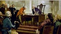 A reproduction of a painting of George Washington, Benjamin Franklin and others signing the U.S. Constitution in Philadelphia, Pennsylvania. - Fox News